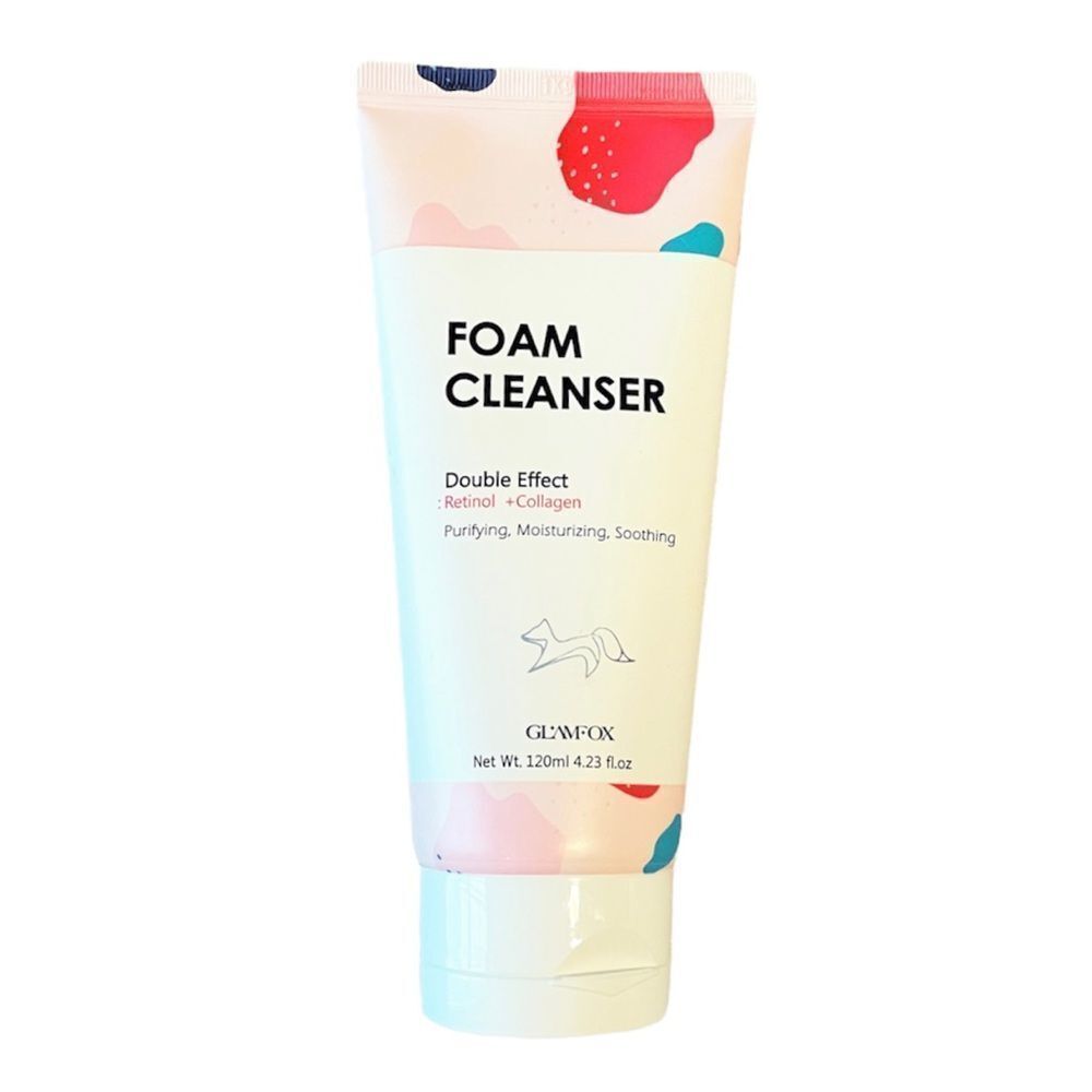 Glamfox Foam Cleanser Double Effect Retinol Collagen 120mL